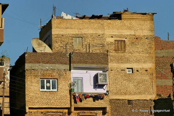 Casa mattoni tipici, Aswan - Egitto