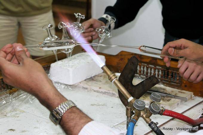 Riscaldamento vetro, vetro Aswan - Egitto