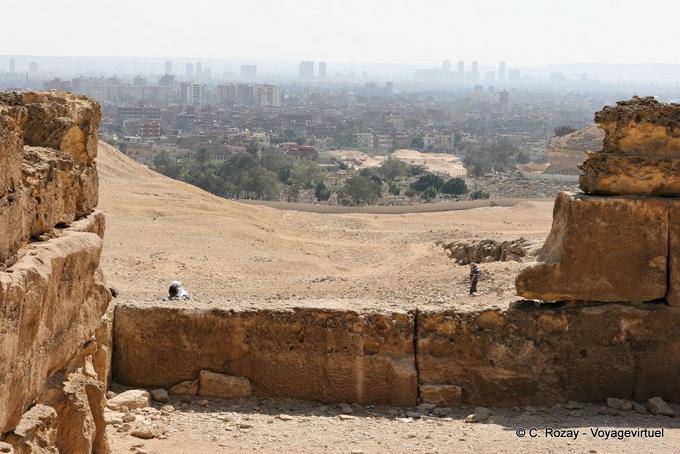 Vista dal Cairo Giza Necropolis - Egitto