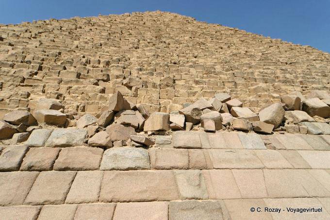 Costruzione di puntamento verso il cielo, Piramide di Keope, Giza - Egitto