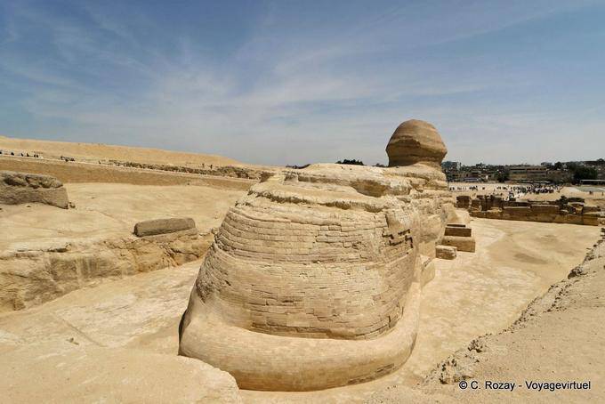 La coda della Sfinge, Giza - Egitto