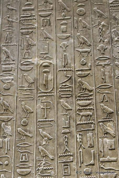 Tavolo Geroglifici, Saqqara, Il Cairo - Egitto