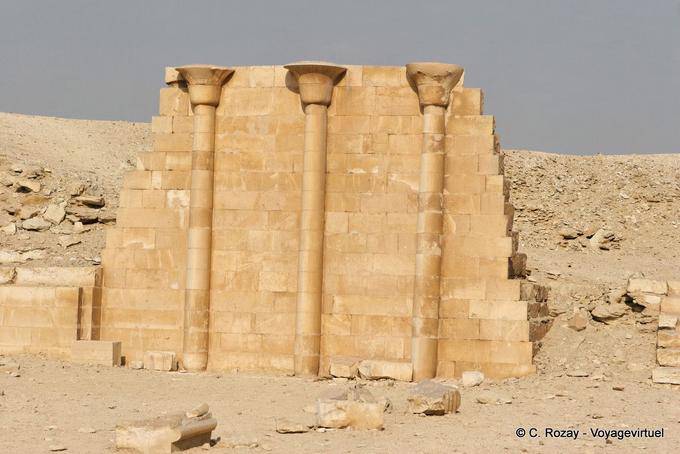 Colonne Nord Casa con papiri, Djoser, Saqqara - Egitto