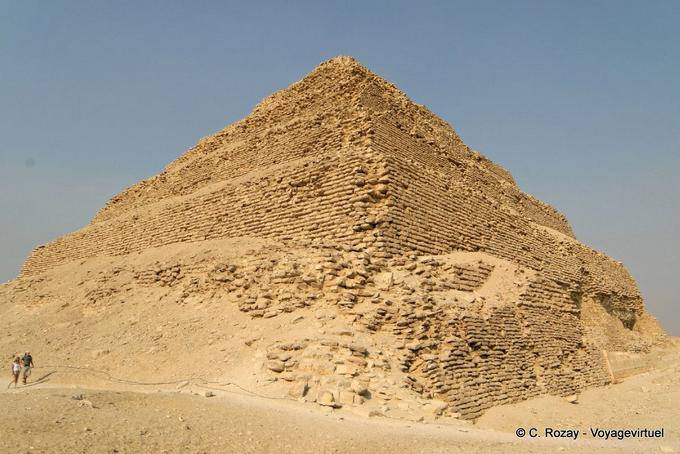 Sabbia sulla piramide a Saqqara - Egitto