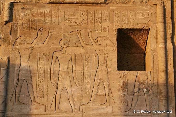 Sobek e Haroeris Tolomeo tempio di Kom Ombo - Egitto