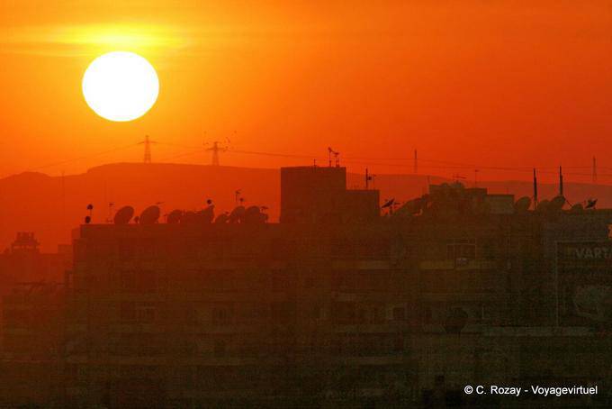 La città rossa, tramonto, Cairo - Egitto