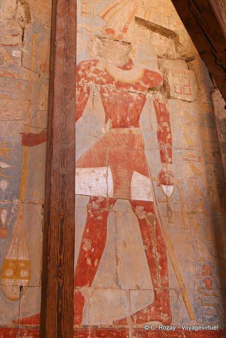 Hatshepsut uomo in faccia strappato, Deir el-Bahari - Egitto