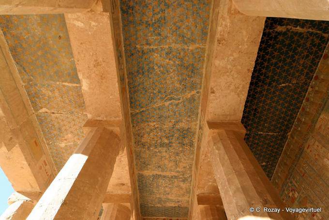Soffitto stellata della cappella di Anubis, Tempio di Hatshepsut - Egitto