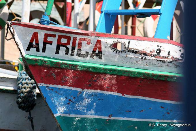 Prua della barca Africa, Luxor - Egitto