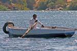 Canottaggio sul Nilo, Aswan, Egitto.