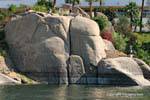 Rocce a forma di elefante, Elephantine Island (Abu), Aswan, Egitto.