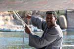 Spiegazione di felouquier, Aswan, Egitto.