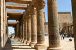 Ovest portico di colonne, Tempio di Philae, Egitto.