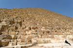 Piccolezza dell'uomo e la grandezza della sua opera, Piramide di Cheope, Egitto.