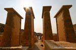 Colonne zigrinato corridoio, Djoser, Saqqara, Egitto.