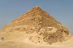 Sabbia sulla piramide a Saqqara, Egitto.