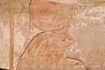 Colore resti di un tempio solare Horus, Edfu, Egitto.