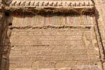 Muro di geroglifici e cartucce, Khnum Tempio, Esna, Egitto.
