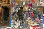 Negozio Hookah nel bazar turistica a Cairo, Egitto.