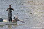 Il pescatore Nilo, Il Cairo, Egitto.