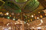 All'interno della moschea, Mehmet Ali, chiamato Moschea di Alabastro, Cairo, Egitto.