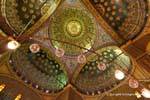 Decorazione dei cinque cupole Muhammad Ali Mosque, Cairo, Egitto.