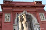 Statua di ingresso Faraone al museo archeologico, Cairo, Egitto.