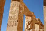 Colonnato Piazza della cappella di Hathor, Tempio di Hatshepsut, Egitto.