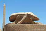 Rappresentazione Dio Khepri, lo scarabeo sacro, tempio di Karnak, Egitto.