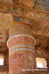 Akh-menu, una colonna decorata in sala, Tempio di Karnak, Egitto.