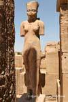 Amonet volto di Ankhesenpaton, statua, tempio di Karnak, Egitto.