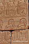 Cartucce nomi dei faraoni, Karnak, Egitto.