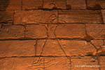 Faraone con un inchino, rilievo della battaglia di Kadesh, Tempio di Luxor, Egitto.