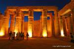 Notte Blur, Tempio di Luxor, Egitto.