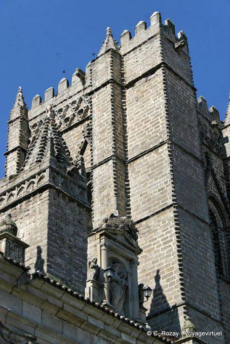 Esterno dettaglio, la Cattedrale di Ávila - Spagna