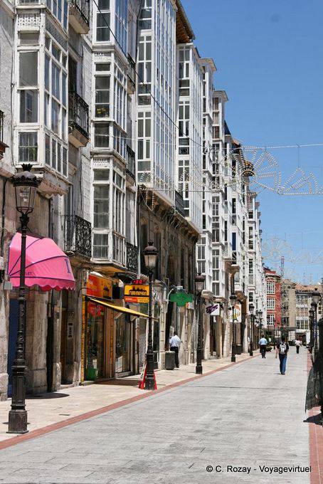 Facciate di Calle Lain Calvo, Burgos - Spagna