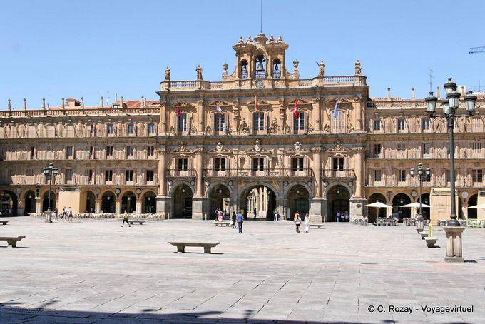 Facciata del municipio, Plaza Mayor - Spagna