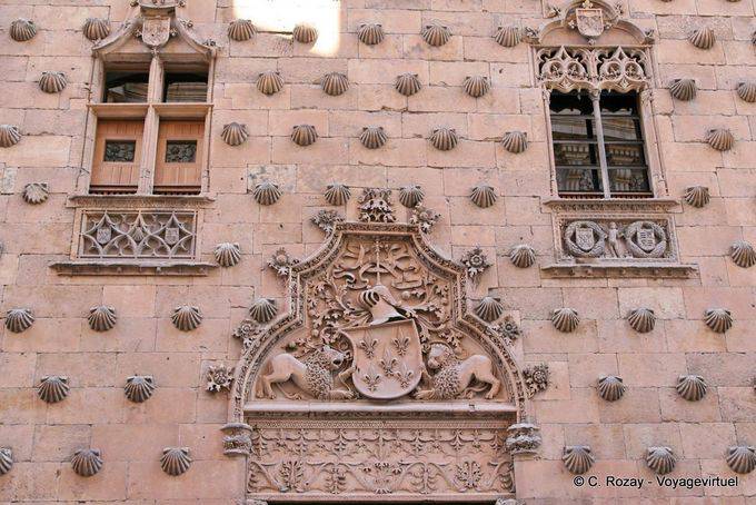 Stemma e conchiglie, Casa de las Conchas, Salamanca - Spagna