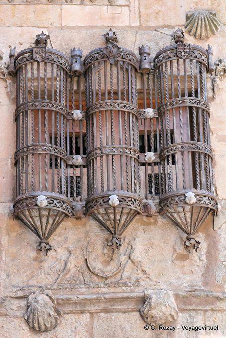 Ferro battuto di arte, Casa de las Conchas, Salamanca - Spagna