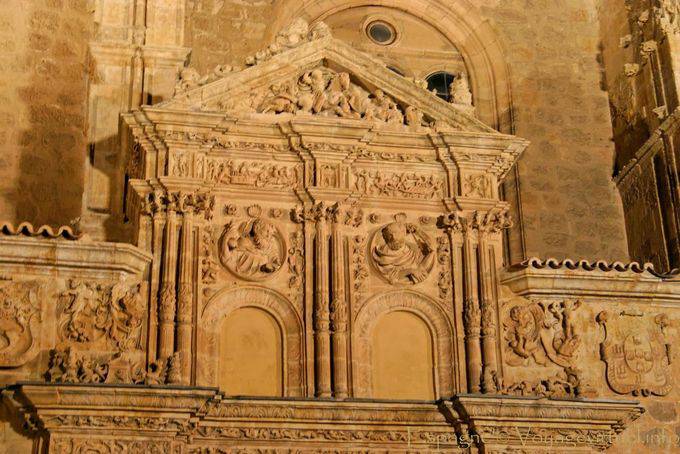 Notte chiesa di vendita al dettaglio di Sancti Spiritus, Salamanca - Spagna
