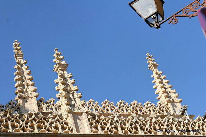 Pizzo di pietra della Cattedrale di Santa María Segovia - Spagna