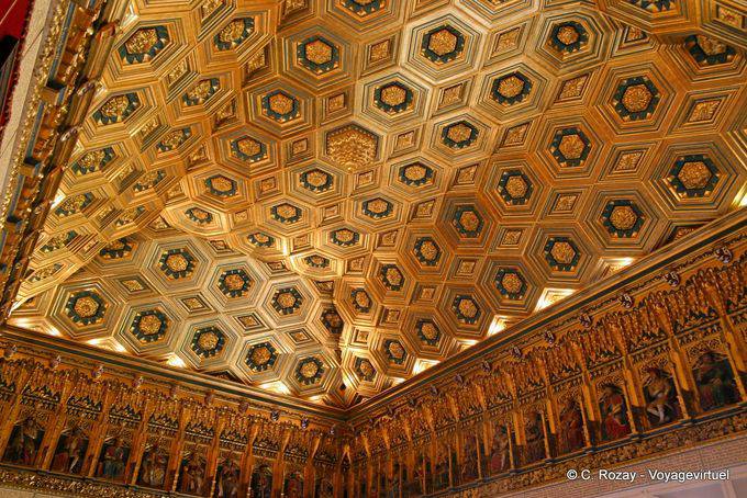 Soffitto e fregio della Sala dei Re, Segovia Alcazar - Spagna