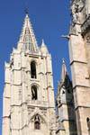 Top of Gothic svolta a sinistra, Cattedrale di León, Spagna.