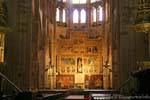 Altare con pala dedicata a Maria, dipinto da Nicolás Francés, Cattedrale di León, Spagna.