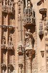 Finezza scultoreo della facciata, la Cattedrale di Salamanca, Spagna.