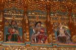 Sala dei Re, fregio composto da 52 statue di re di Castiglia e Leon, Alcazar, Segovia, Spagna.