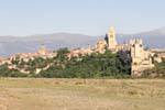Vista della città di Segovia da Nuestra Senora de la Fuencisla, Segovia, Spagna.