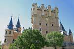 Alcazar, un'altra vista della Torre Juan 2, Segovia, Spagna.