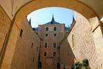 Cortile del Alcazar di Segovia, Spagna.