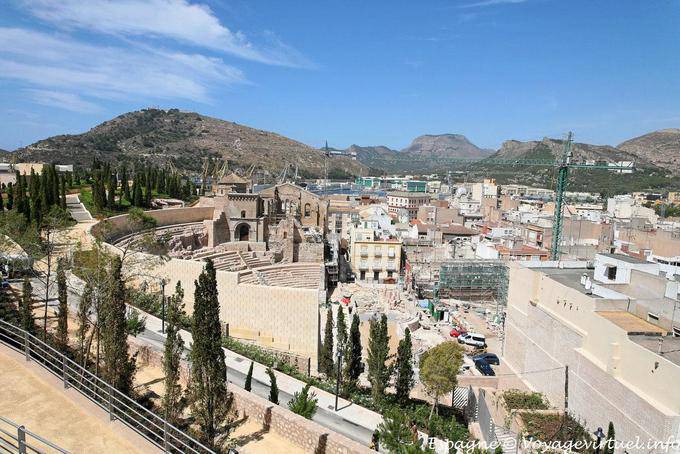 Cartagena, vista panoramica del Teatro Antico - Spagna